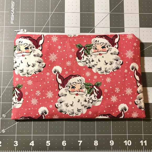 Handmade Retro Santa Claus Cotton Storage Bag - Picture 2 of 4